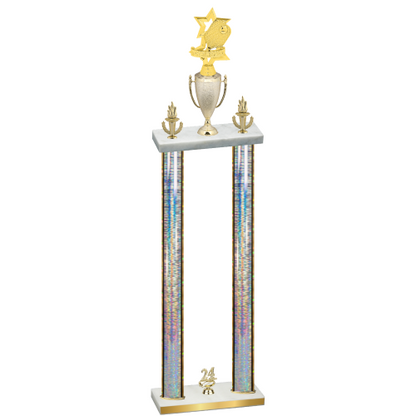 Double Silver Glacier Year Pickleball Trophy