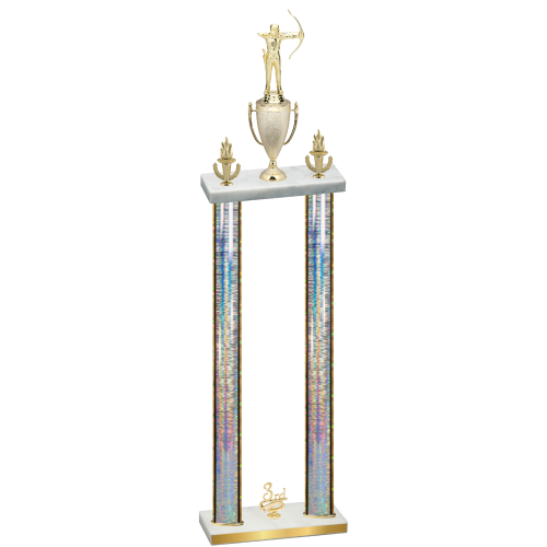 Double Silver Glacier Third Place Archery Trophy