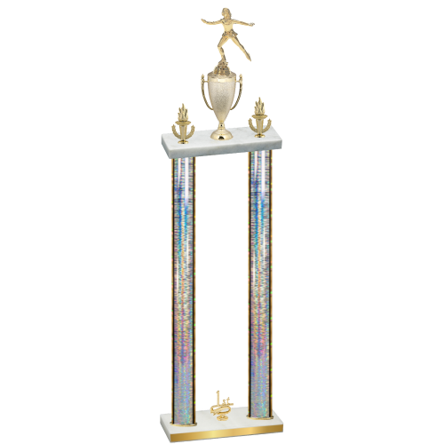 Double Silver Glacier First Place Skater Trophy