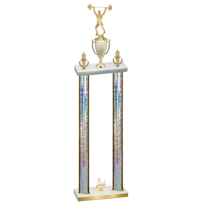 Double Silver Glacier Third Place Weights Trophy