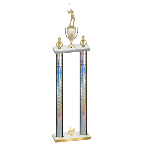 Double Silver Glacier Second Place Golf Trophy