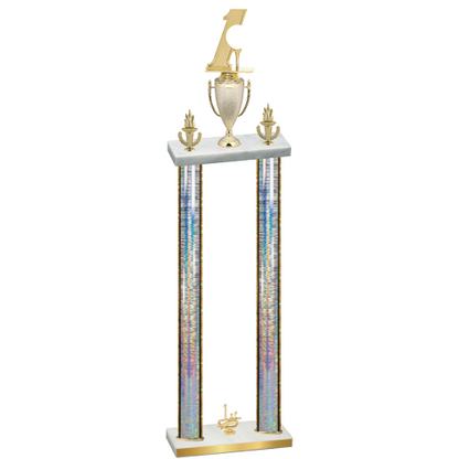 Double Silver Glacier First Place Golf Trophy