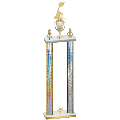 Double Silver Glacier Third Place Golf Trophy
