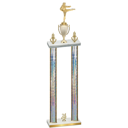 Double Silver Glacier Year Karate Trophy