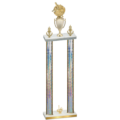 Double Silver Glacier First Place Baseball Trophy