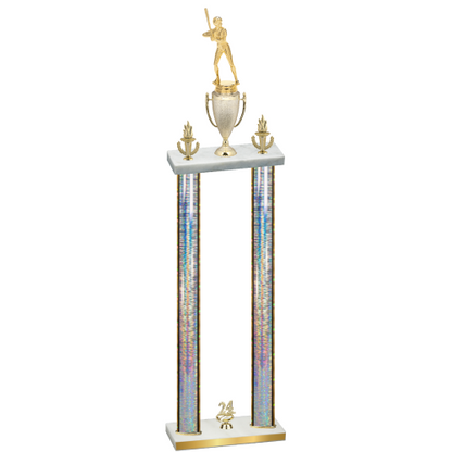Double Silver Glacier Year Softball Trophy