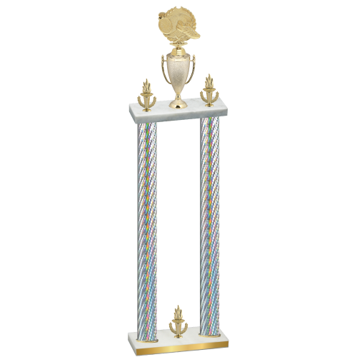 Double Silver Carbon Fiber Victory Running Trophy