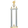 Double Silver Carbon Fiber Victory Swimming Trophy