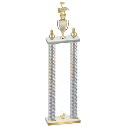 Double Silver Carbon Fiber First Place Music Trophy