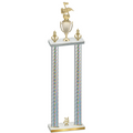 Double Silver Carbon Fiber Year Music Trophy