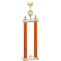 Double Orange Carbon Fiber First Place Victory Trophy