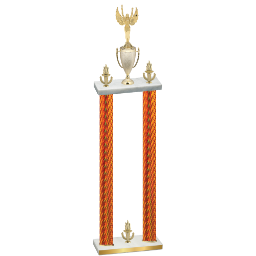 Double Orange Carbon Fiber Victory Victory Trophy