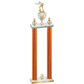 Double Orange Carbon Fiber Year Shooter Trophy