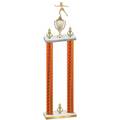 Double Orange Carbon Fiber Victory Skater Trophy