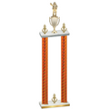 Double Orange Carbon Fiber Victory Holiday Trophy