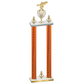 Double Orange Carbon Fiber Victory Fishing Trophy