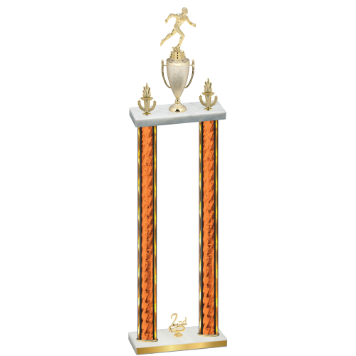 Double Orange Glacier Second Place Running Trophy