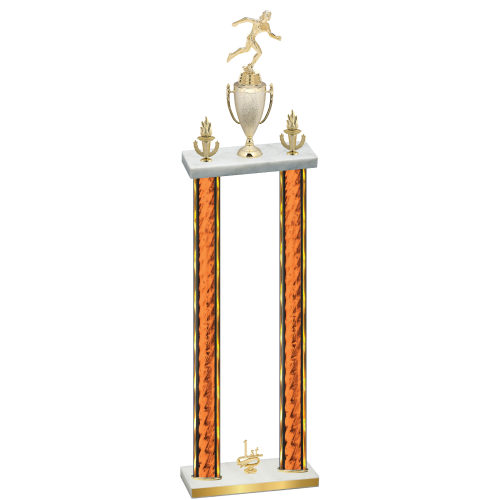 Double Orange Glacier First Place Running Trophy