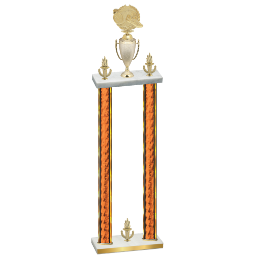 Double Orange Glacier Victory Running Trophy