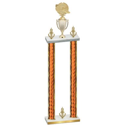 Double Orange Glacier Victory Running Trophy