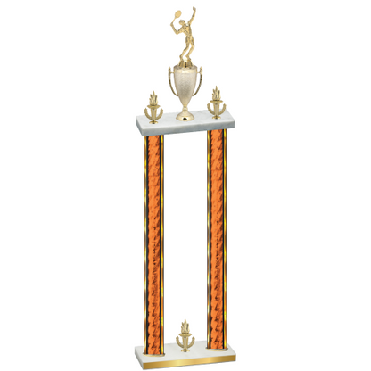Double Orange Glacier Victory Tennis Trophy