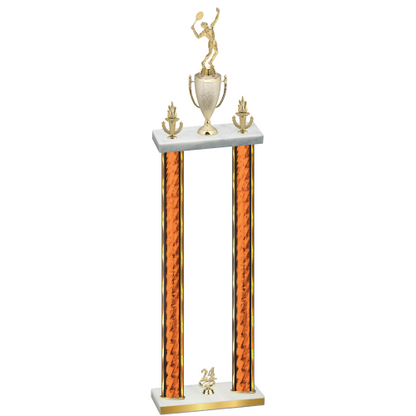 Double Orange Glacier Year Tennis Trophy