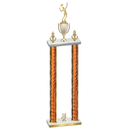 Double Orange Glacier Year Tennis Trophy