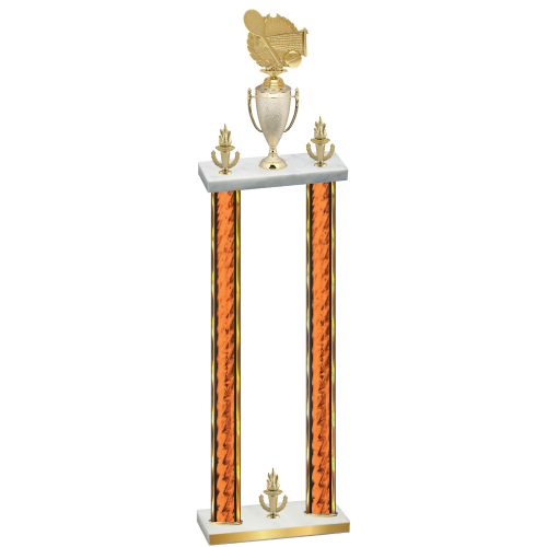 Double Orange Glacier Victory Tennis Trophy