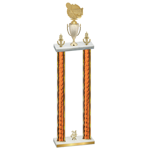 Double Orange Glacier Year Tennis Trophy