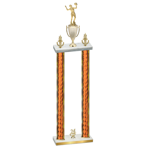 Double Orange Glacier Year Volleyball Trophy