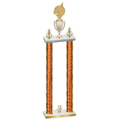 Double Orange Glacier Year Volleyball Trophy