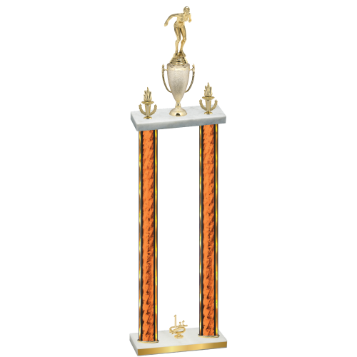Double Orange Glacier First Place Tennis Trophy