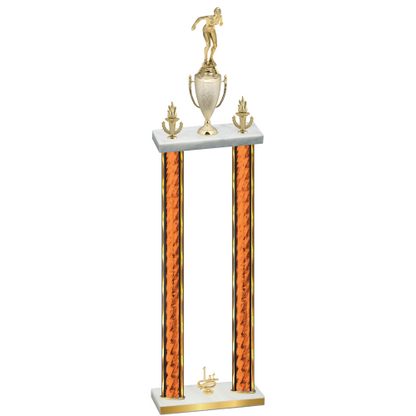 Double Orange Glacier First Place Tennis Trophy