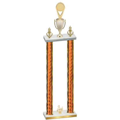 Double Orange Glacier Third Place Insert Trophy