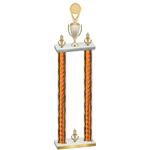 Double Orange Glacier Victory Insert Trophy