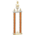 Double Orange Glacier Second Place Lacrosse Trophy