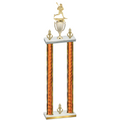 Double Orange Glacier Victory Lacrosse Trophy