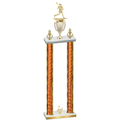 Double Orange Glacier Second Place Lacrosse Trophy