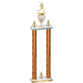 Double Orange Glacier Victory Lacrosse Trophy