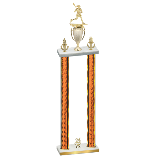 Double Orange Glacier Year Lacrosse Trophy