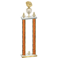 Double Orange Glacier Year Basketball Trophy