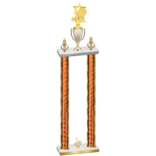 Double Orange Glacier First Place Pickleball Trophy
