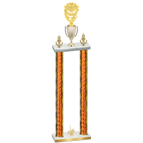 Double Orange Glacier First Place Pickleball Trophy