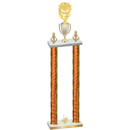 Double Orange Glacier First Place Pickleball Trophy