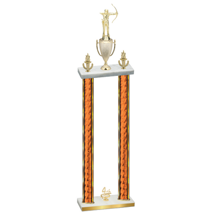 Double Orange Glacier Fourth Place Archery Trophy