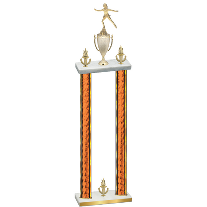 Double Orange Glacier Victory Skater Trophy