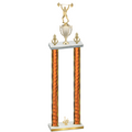 Double Orange Glacier First Place Weights Trophy