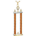 Double Orange Glacier Year Weights Trophy