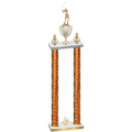 Double Orange Glacier Fourth Place Golf Trophy