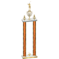 Double Orange Glacier First Place Golf Trophy
